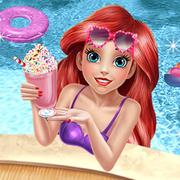 Mermaid Princess Pool Time