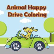 Animale Felice Guidare Colorazione