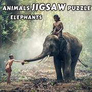 Animali Puzzle Elefanti