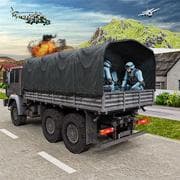 Camion Trasportatore Di Macchine Dell'esercito
