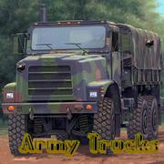 सेना ट्रकों छिपा वस्तुओं