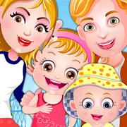 Baby Hasel Nuss-Familien-Picknick