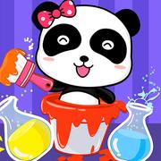 Estudio De Mezcla De Color De Panda Bebé