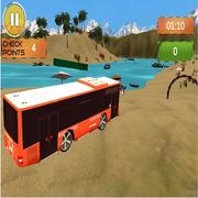 Conducción De Autobuses De Playa : Juego De Autobuses En Superficie De Agua