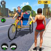साइकिल टुक टुक ऑटो रिक्शा नि: शुल्क ड्राइविंग खेल