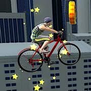 Fahrrad-Stunts Des Daches