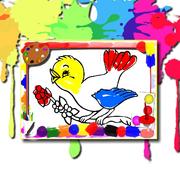 पक्षियों को रंग भरने की किताब
