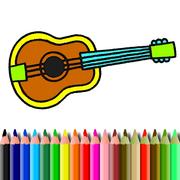 Bts Instrumento De Música Libro Para Colorear