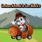 Cartoon-Tiere In Autos Entsprechen 3