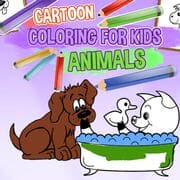 Coloração De Desenho Animado Para Animais Crianças jogos 360