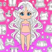 Chibi Doll Coloring & Dress Up