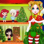 Weihnachten Marionette Prinzessin Haus