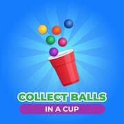 एक कप में गेंदों को इकट्ठा