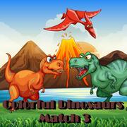 Dinossauros Coloridos Correspondem 3 jogos 360
