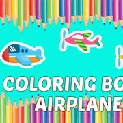 Coloriage Livre Avion Enfants Éducation