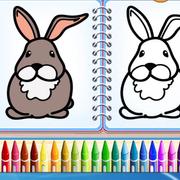 Раскраска Кролика Книги