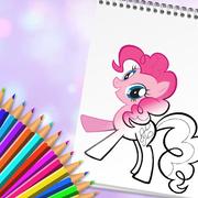 Süße Pony Malbuch