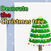 Schmücken Sie Den Weihnachtsbaum Für Kinder