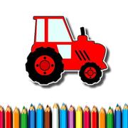 Tracteur De Coloriage Facile D’Enfants