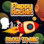 Flappy रॉकेट खेल के साथ उड़ाने के लिए Mic