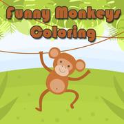 Macacos Engraçados Colorindo jogos 360