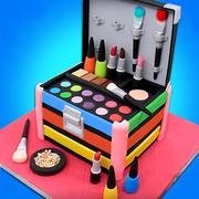Mädchen Make-Up Kit Bequem Kuchen Hübsche Box Bäckerei Spiel