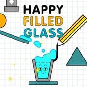 Glücklich Gefülltes Glas