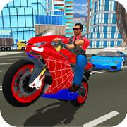 Herói Dublê Aranha Moto Simulador 3D jogos 360
