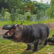 Hipopótamo Caza Tirador De Francotirador
