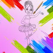 Coloração De Bailarinas Pouco jogos 360