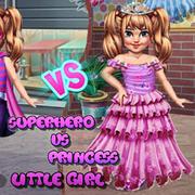 Kleines Mädchen Superheld Vs Prinzessin