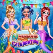 Meerjungfrauen-Neujahrsfeier