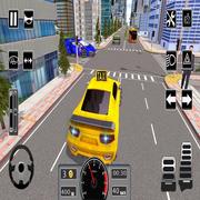 Simulador Moderno De Coches De Taxi De La Ciudad