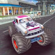 Monster Truck Cascades Jeux De Course De Jeep Gratuits