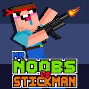 Mr Noobs Vs Stickman jogos 360