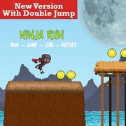 Ninja-Laufspiel Mit Doppelsprung