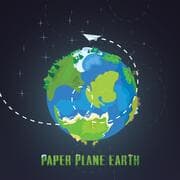 कागजी समतल पृथ्वी