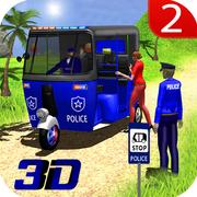 Polizei Auto Rikscha Taxi Spiel