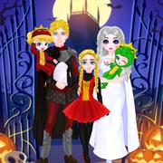 Costume D’Halloween De Famille De Princesse