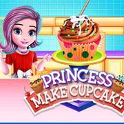 राजकुमारी कप केक बनाने