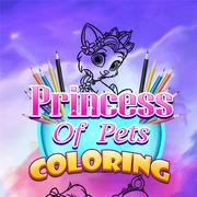 Princesa De Animais De Estimação Colorindo jogos 360