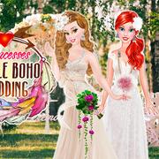 Prinzessinnen Doppel Boho Hochzeit