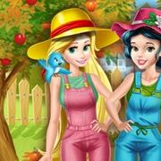 Princesses Working In The Garden