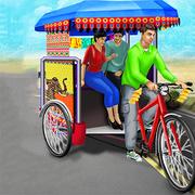 Общественный Трехколесный Велосипед Рикша Вождения