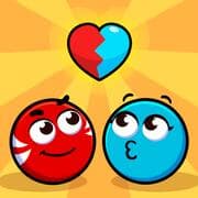Roter Und Blauer Ball Amor Liebe