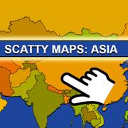 स्कैटी मानचित्र एशिया