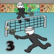 Strichmännchen Badminton 3