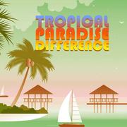 Tropisches Paradies Unterschied
