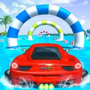 Wasser-Surfen Auto Stunts Auto-Renn-Spiel