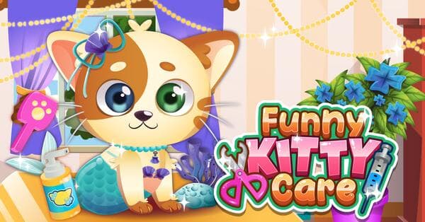 Cuidados Gatinho Engraçado | Jogar Funny Kitty Care | Jogos de 360 online